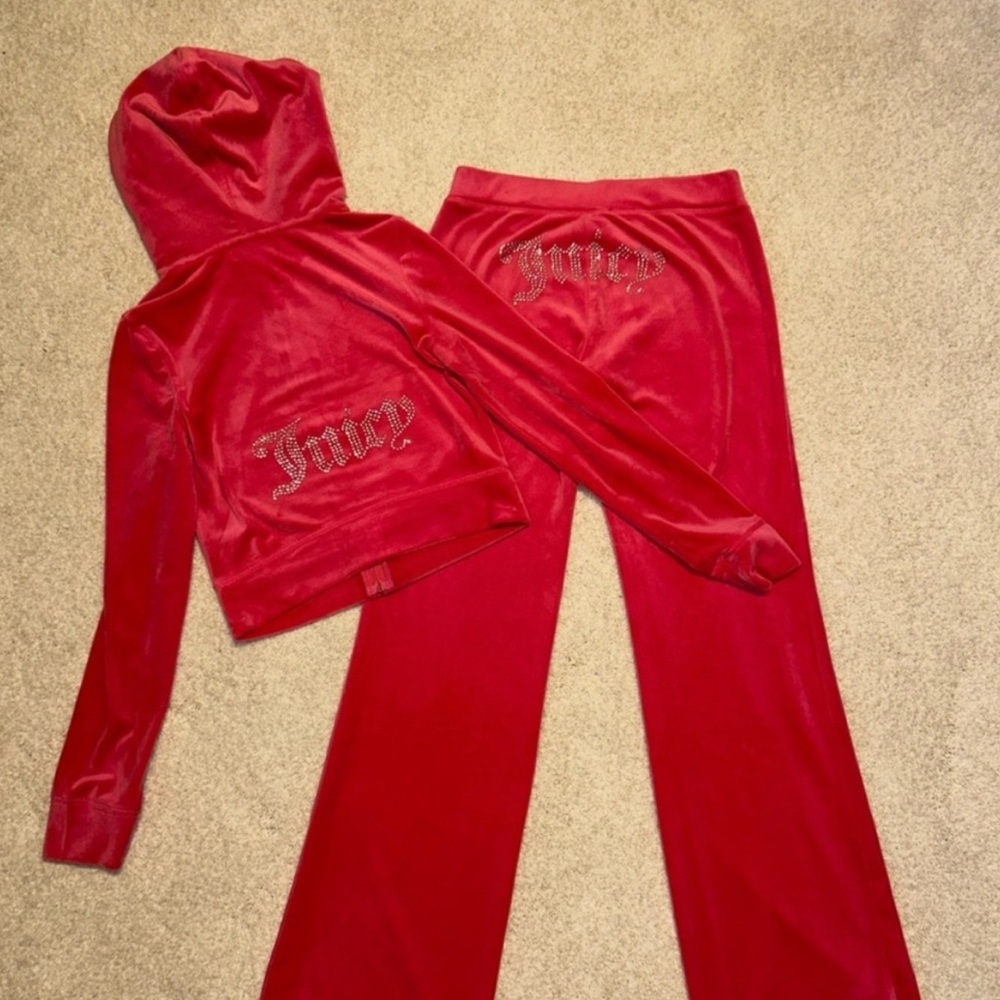 Juicy Couture Hot Pink Velour Tracksuit